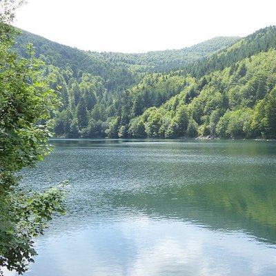Le lac du Grand Ballon dans le parc naturel régional des Ballons des Vosges